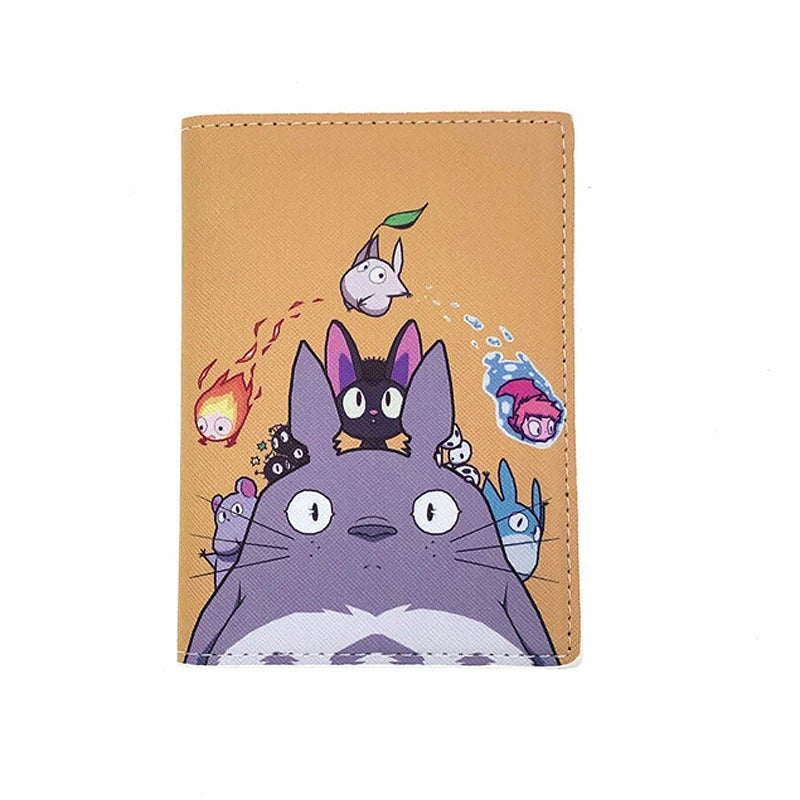 Anime Cartoon Passport Cover Women Girl ID Bank Card Address Holder Boarding Travel Accessories PU Leather Passport Case Wallet