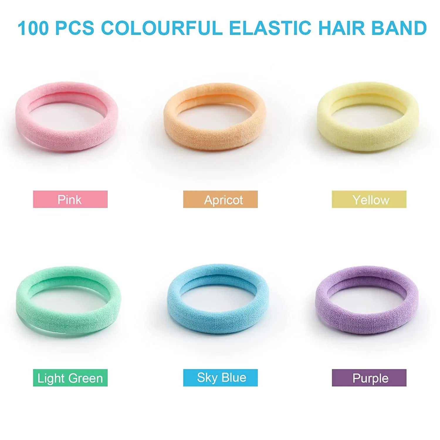 50Pcs/Set Girls Colorful Nylon Elastic Hair Bands Women Rubber Bands Headband Scrunchie Kids Ponytail Holder Hair Accessories