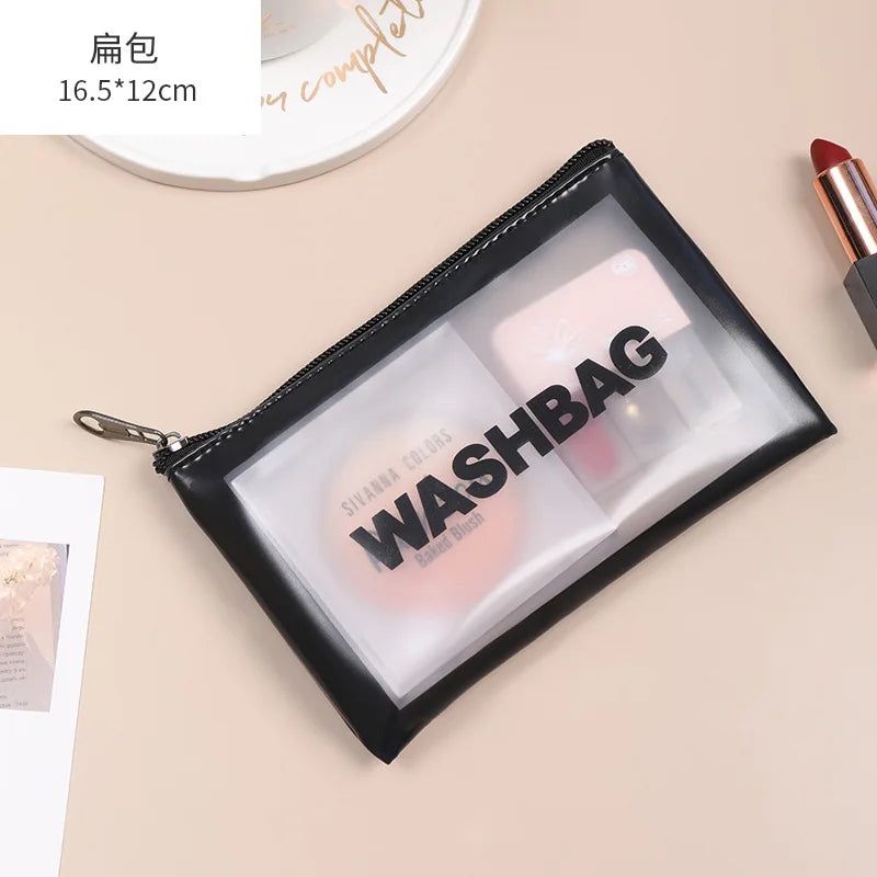 Makeup Beauty Wash Organizer Toiletry Pouch Storage Kit Bath Case Women Travel Pink White Make Up Bags Girl Cosmetic Bag