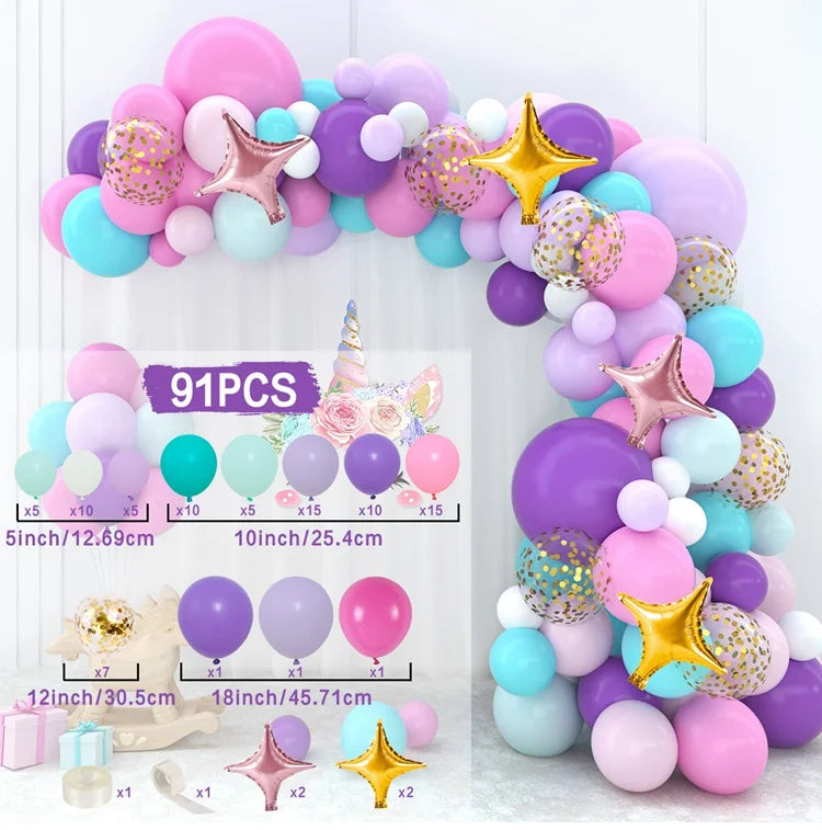 Unicorn Party Decoration Disposable Tableware Unicorn Birthday Party Decorations Kids Baby Shower Girl Birthday Party Supplies