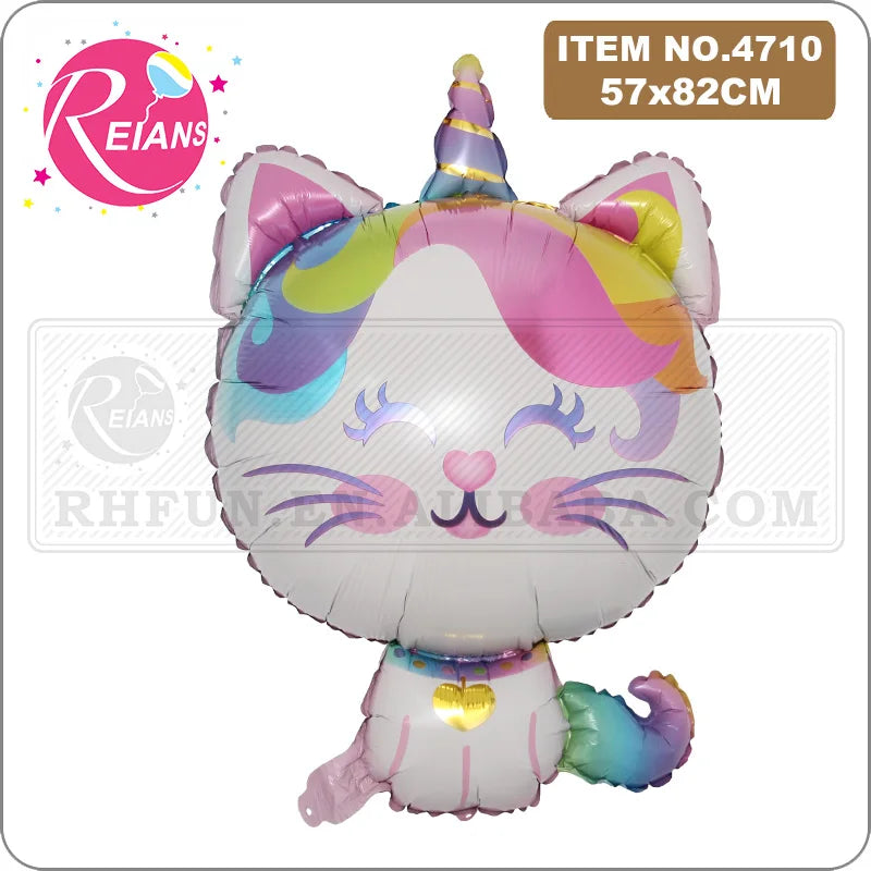 Wedding Decoration Eyelash Unicorn Cat whale Foil Ballon Happy Birthday Party decoration inflatable Balloon baby shower Toy