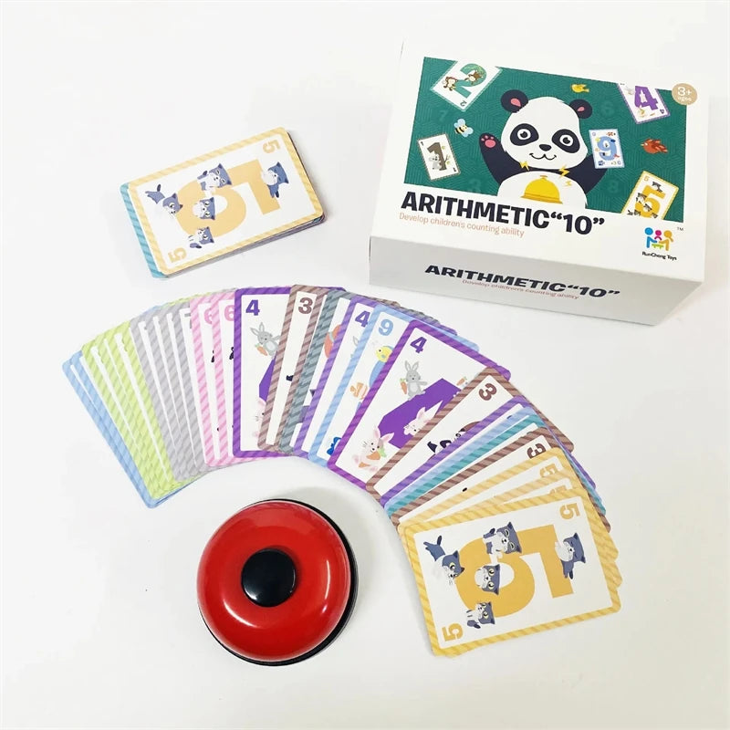 Kids Number Card Math Addition And Subtraction Parent-child Interactive Game Crazy Arithmetic 10 Game Toy For Boys Girls Gift
