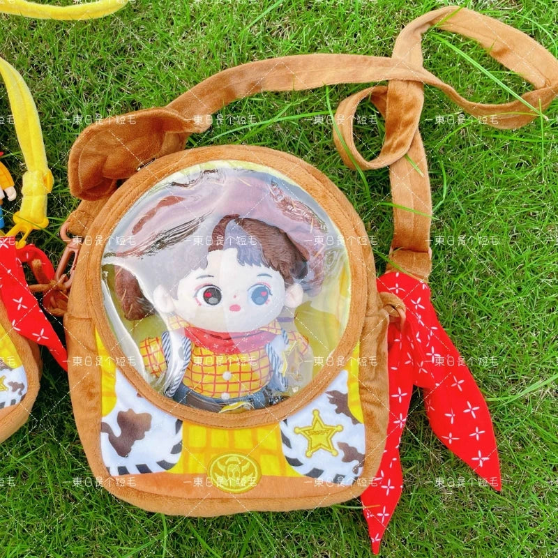Labubu Bag Toy Story Buzz Lightyear Style Animation Peripheral Satchel 20cm Cotton Doll Bag Portable Cute Gift