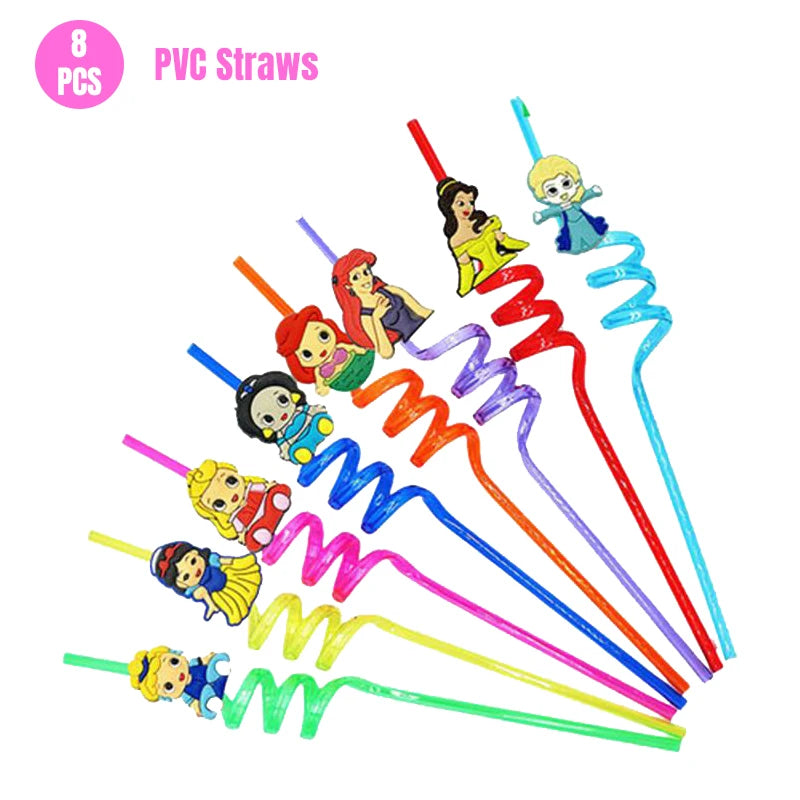 Mermaid Ariel Princess Birthday Party Decorations Disposable Tableware Plate Straw Cup Balloons Baby Shower Party Supplies