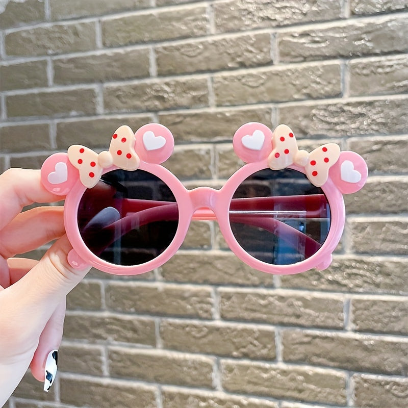 Creative Trendy Cute Cartoon Shaped Frame Fashion Glasses, UV Protection Decorative Accessories For Holiday Party Outdoor Traveling Boys And Girls Accessories, ideal choice for gifts