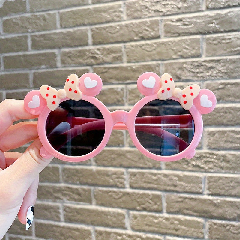 Creative Trendy Cute Cartoon Shaped Frame Fashion Glasses, UV Protection Decorative Accessories For Holiday Party Outdoor Traveling Boys And Girls Accessories, ideal choice for gifts