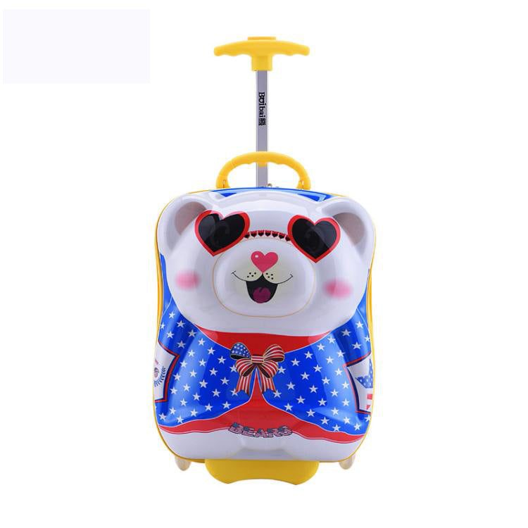 Kids travel suitcase Carry on Rolling suitcase for Boys Bear kids suitcase for travel luggage suitcase for girls  wheeled bags