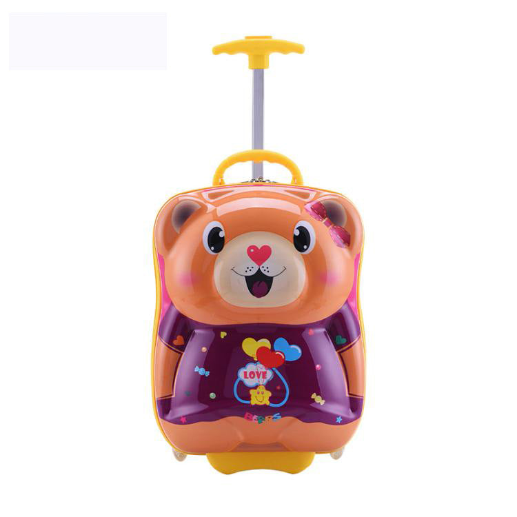 Kids travel suitcase Carry on Rolling suitcase for Boys Bear kids suitcase for travel luggage suitcase for girls  wheeled bags