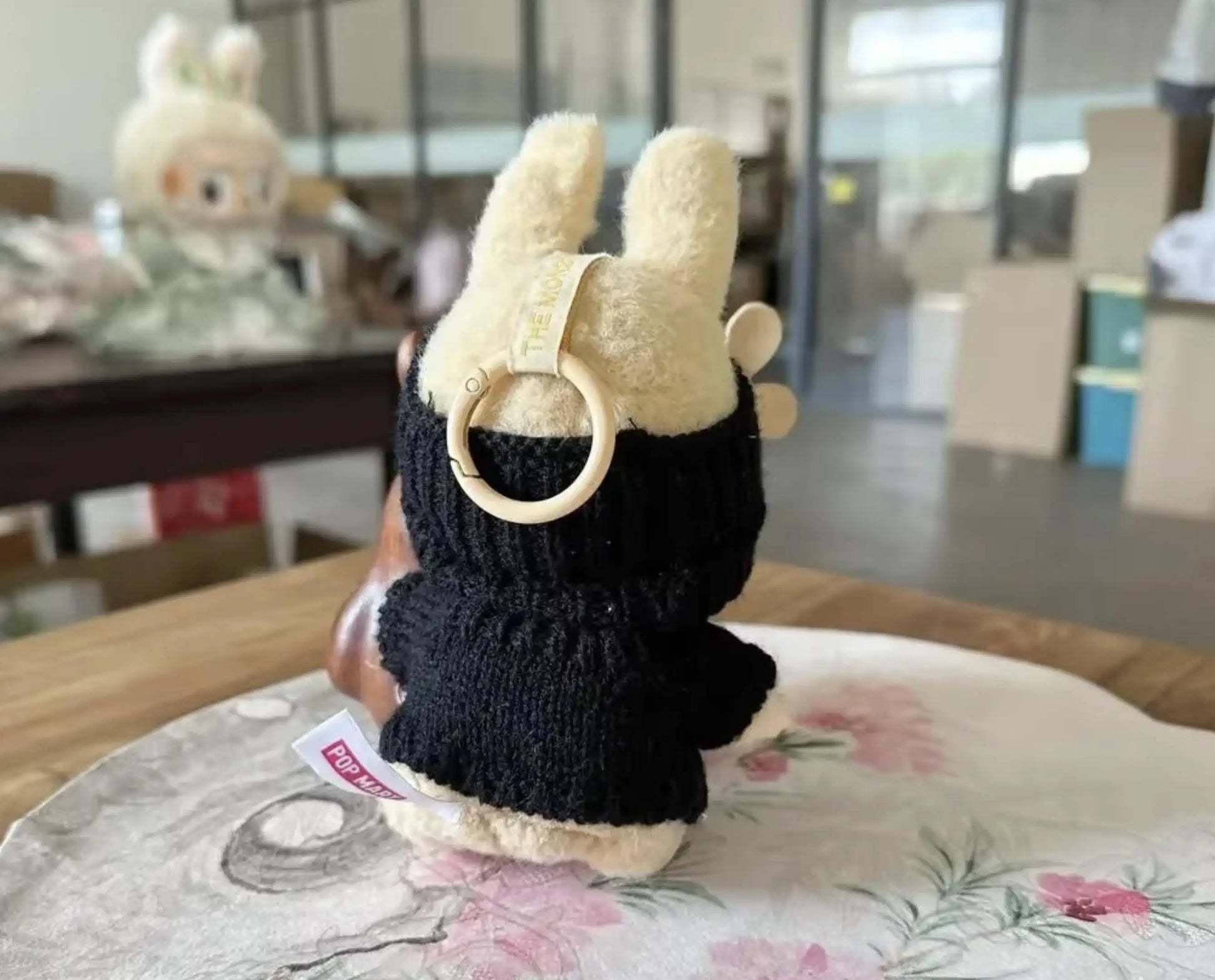 For 17cm labubu doll outfit clothes bear label hat love sweater set Cute Decoration Little Clothes