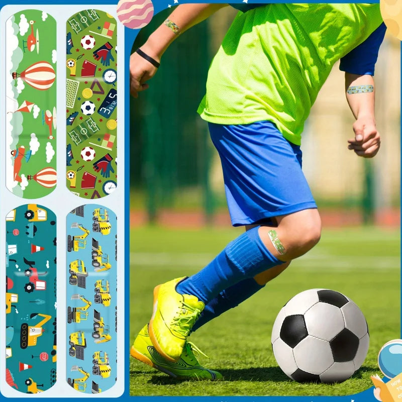 40/80pcs 20 Styles Kids Bandages Bulk Cute Cartoon Flexible Bandages Waterproof Breathable Bandages Strip Protect Cuts And Scrap