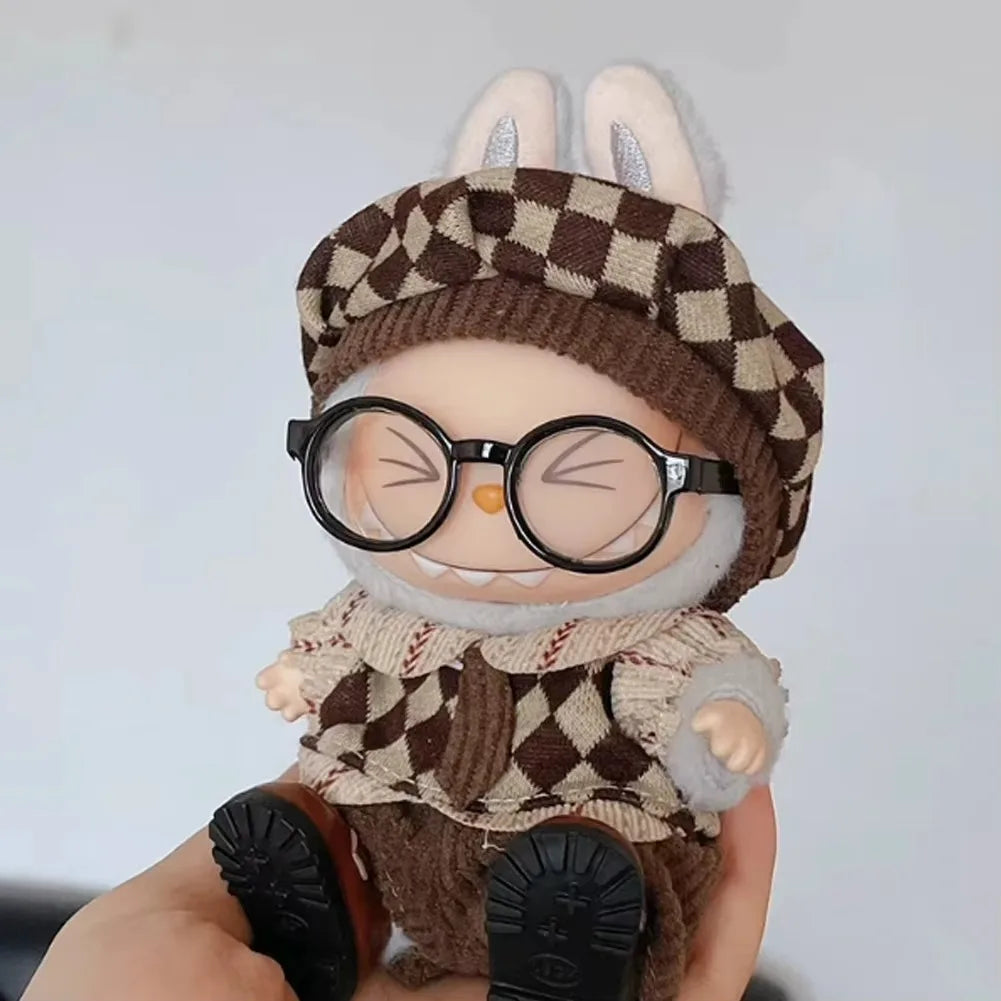 For 17cm Labubu Idol V1 V2 Fashion Mini Doll Clothes Outfit Accessories Stylish Outfit Clothes Sports Leisure Suit Clothing Gift