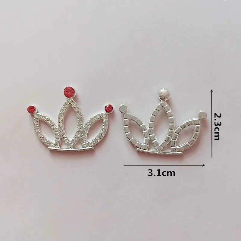 10pcs/lot lovely bling Charm crown with Rhinestone pendant kid headdress hair accessories  jewelry accessories