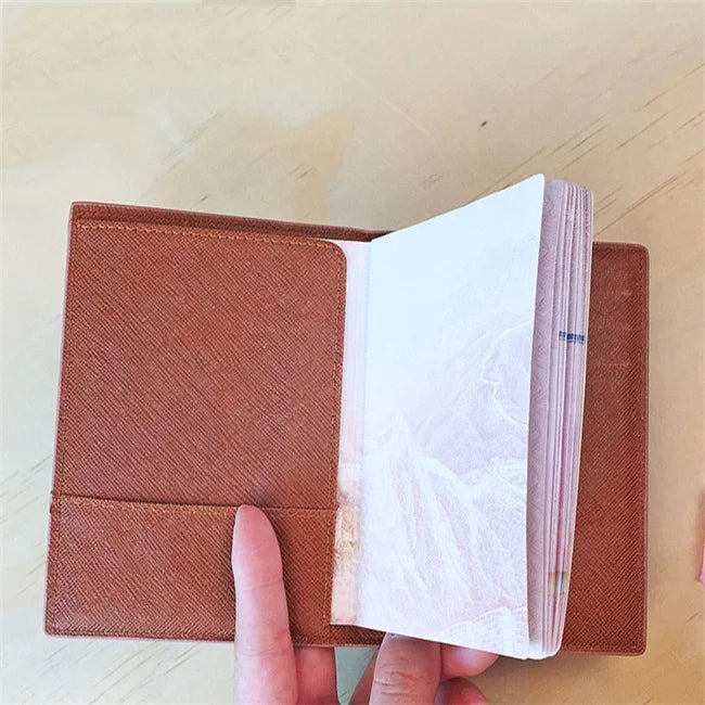 Sanrio MY Melody Passport Cover Girls Travel Passport Holder PU Leather Function Business Card Case For Women ID Card Holder