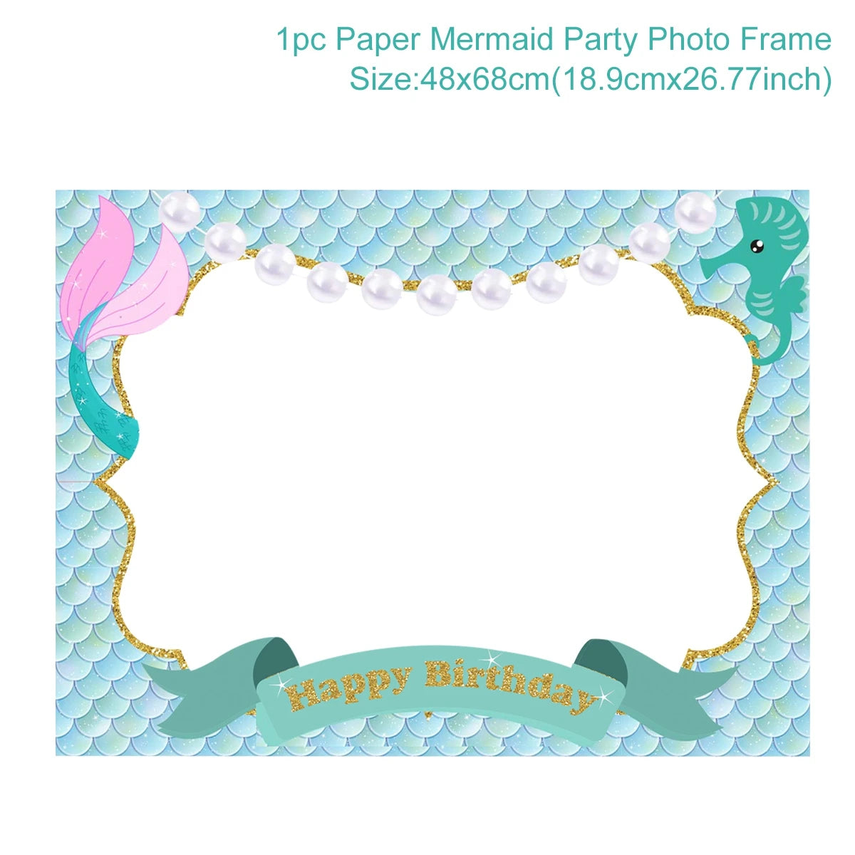 Little Mermaid Party Decor 1st One Birthday Party Kids Girl Mermaid Party Gifts Mermaid Brithday Party Supplies Baby Shower