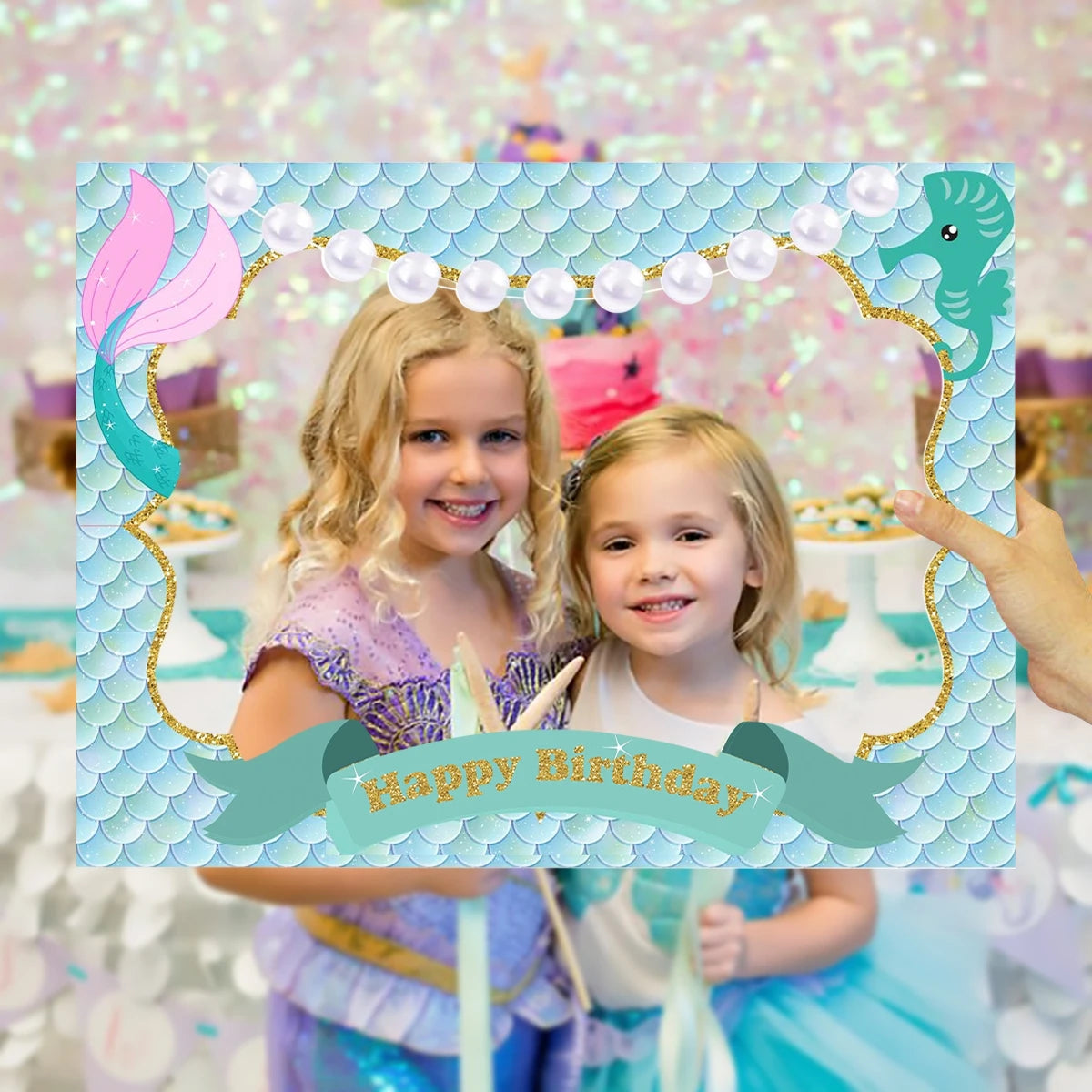 Little Mermaid Party Decor 1st One Birthday Party Kids Girl Mermaid Party Gifts Mermaid Brithday Party Supplies Baby Shower