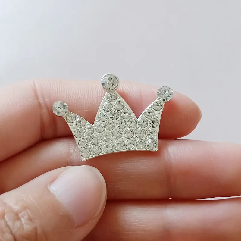 10pcs/lot lovely bling Charm crown with Rhinestone pendant kid headdress hair accessories  jewelry accessories