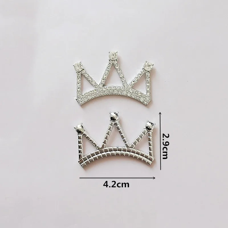 10pcs/lot lovely bling Charm crown with Rhinestone pendant kid headdress hair accessories  jewelry accessories