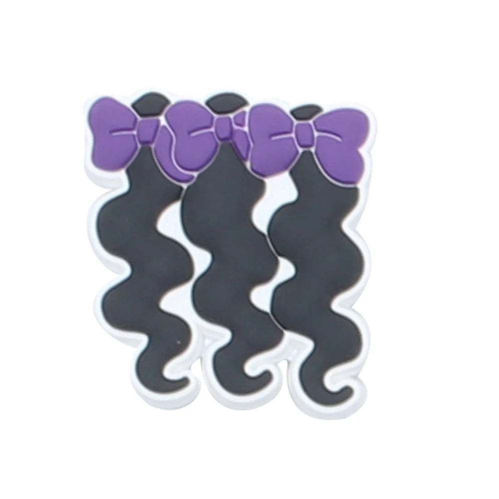 Novelty Hair salon 1pc PVC Game Shoe Charms Shoe Accessories Shoe Decoration for  Wristbands Kids Party Xmas Hot Sale