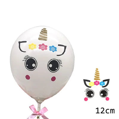 1pc Unicorn Balloon Sticker for Bubble Clear Helium Balloon Birthday Party Decoration Wedding Valentine's Day Baby Shower Party