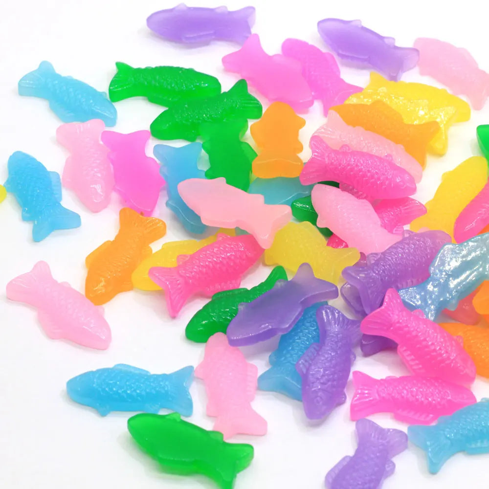 50/100pcs Resin Jelly Fish Flatback Charms Ocean Animal Resin Cabochons for Home Decoration Kids Phone Case Hair Bow Center Jewe
