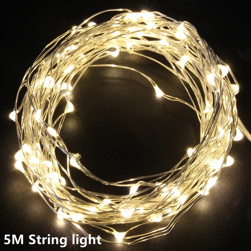 Photo Clip Light Banner Wedding Decoration Birthday Party Decor Kids Girl Boy Baby Shower Banner Christmas Decoration 2023