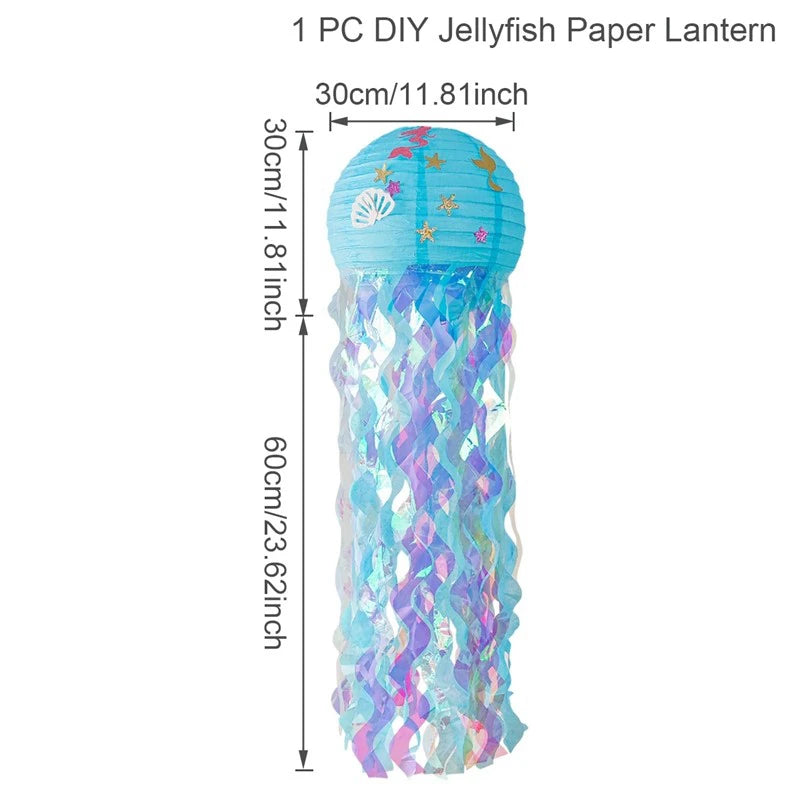 Mermaid Party Disposable Tableware Banner Mermaid Birthday Party Decorations Girl Under the Sea Party Decoration Baby Shower