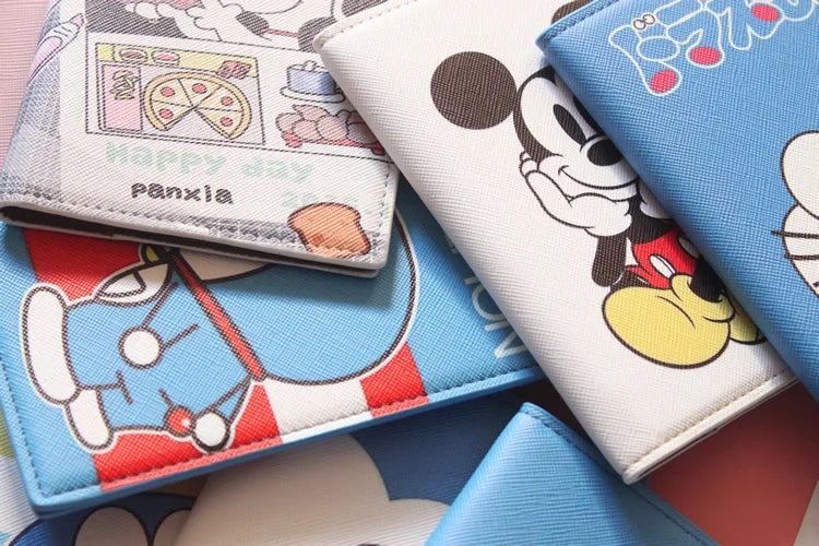 Lovely Minnie Passport Cover for Girls Travel Passport Case Leather Red Cute Passport Wallet Purse Kids Passport Holder