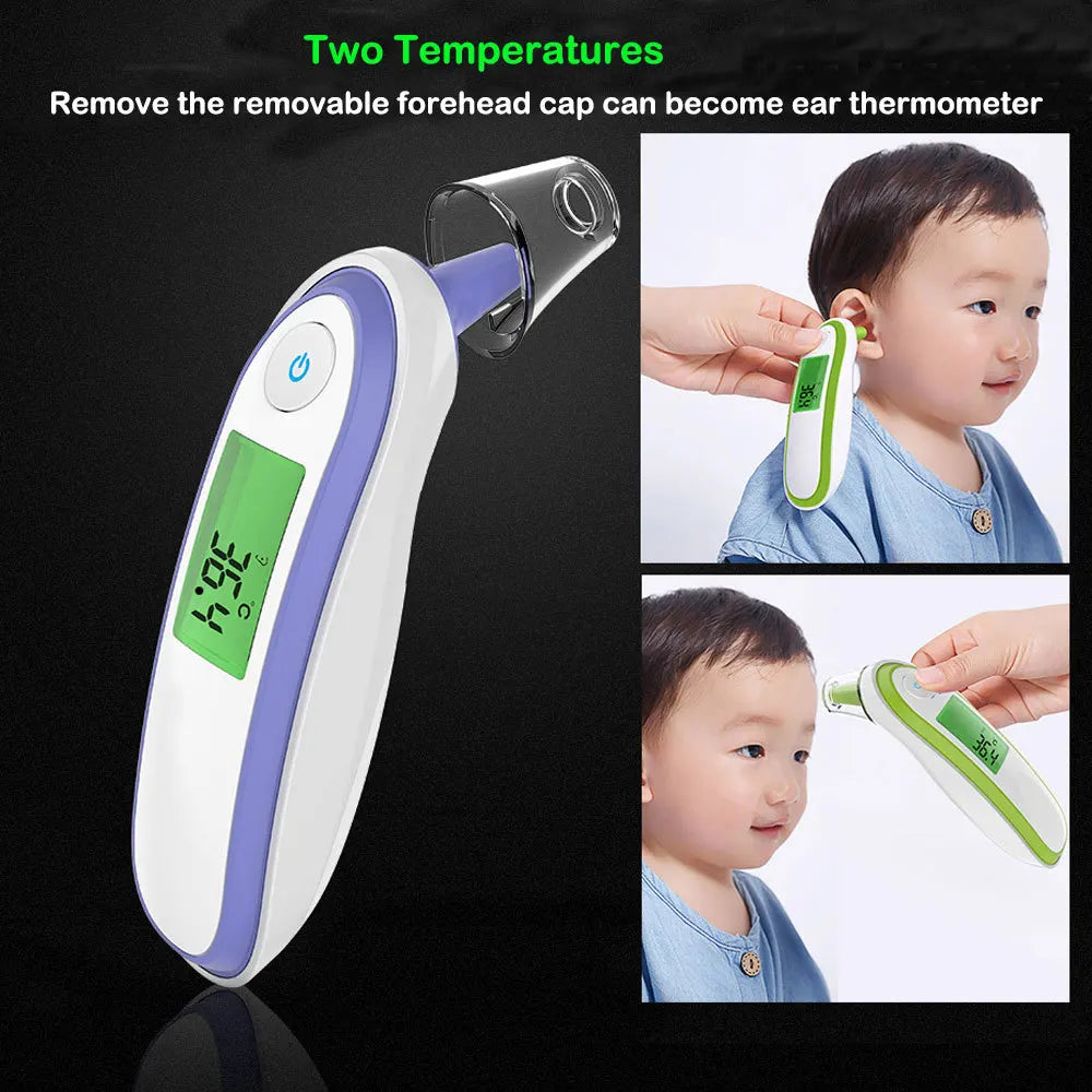 JYouCare Medical Household Infrared Digital Ear and Forehead Non-contact Laser Body Thermometer kid Baby Adult Fever Temperature