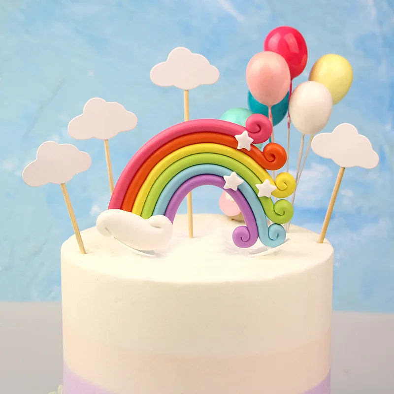 Rainbow Unicorn Cupcake Wrappers Cake Topper Unicorn Birthday Party Cake Decorations Kids Baby Shower Unicorn Party Supplies