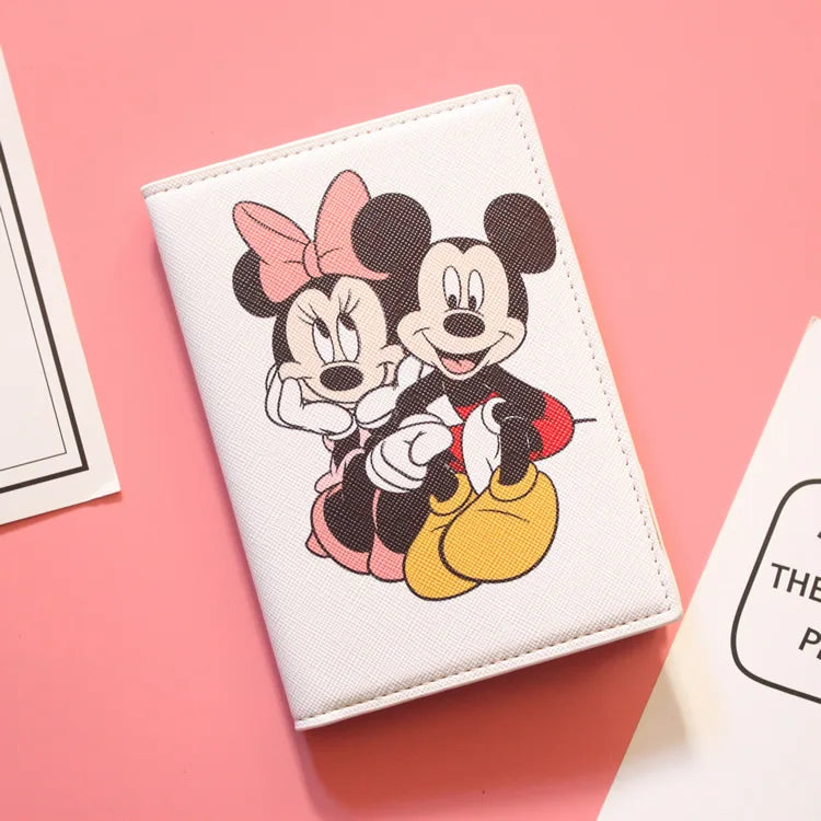 Lovely Minnie Passport Cover for Girls Travel Passport Case Leather Red Cute Passport Wallet Purse Kids Passport Holder