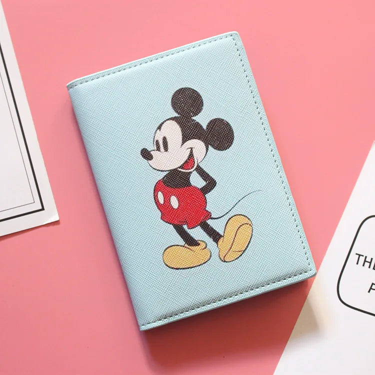 Lovely Minnie Passport Cover for Girls Travel Passport Case Leather Red Cute Passport Wallet Purse Kids Passport Holder