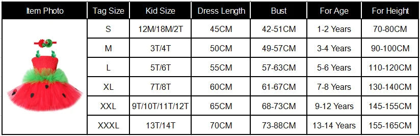 Red Green Strawberry Dresses for Girls Princess Tutu Dress with Flowers Headband Toddler Kids Girl Costume for Birthday Party