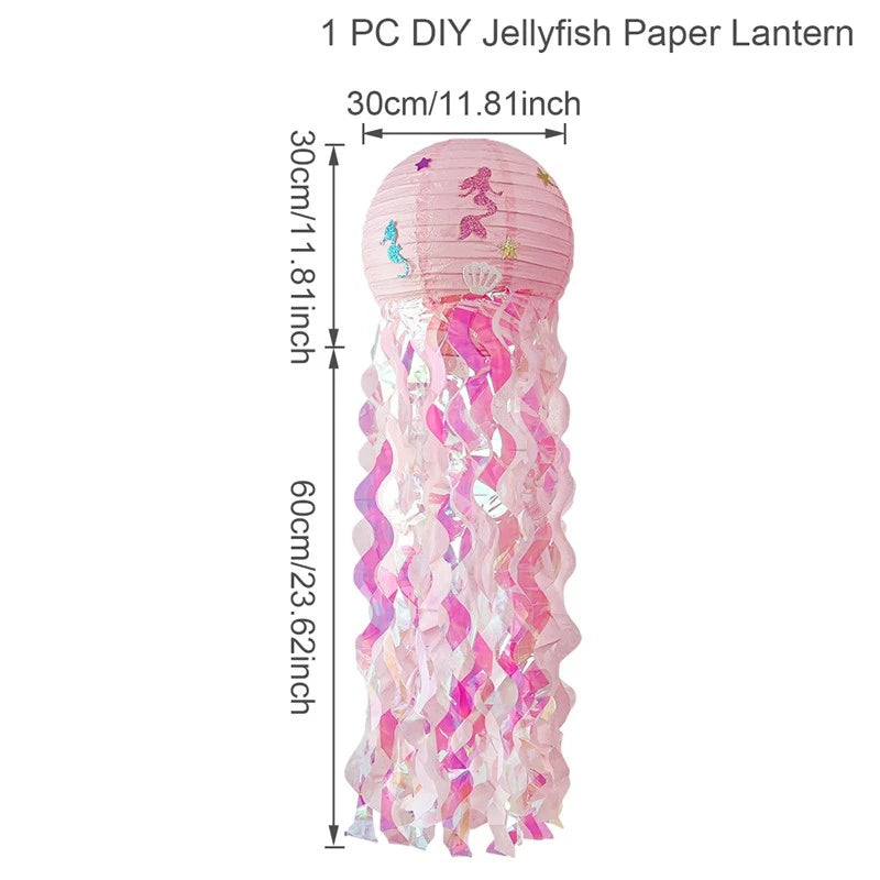 Mermaid Party Disposable Tableware Banner Mermaid Birthday Party Decorations Girl Under the Sea Party Decoration Baby Shower