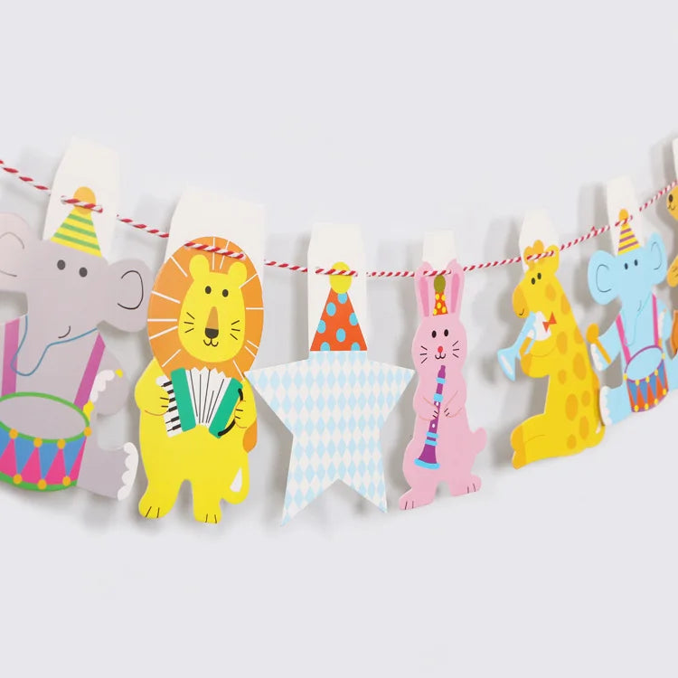 NEW Happy Birthday Banner Bunting Flag Party Decoration Kids Decor Children's Ornament Baby Colorful Girl Boy Parti Supplies