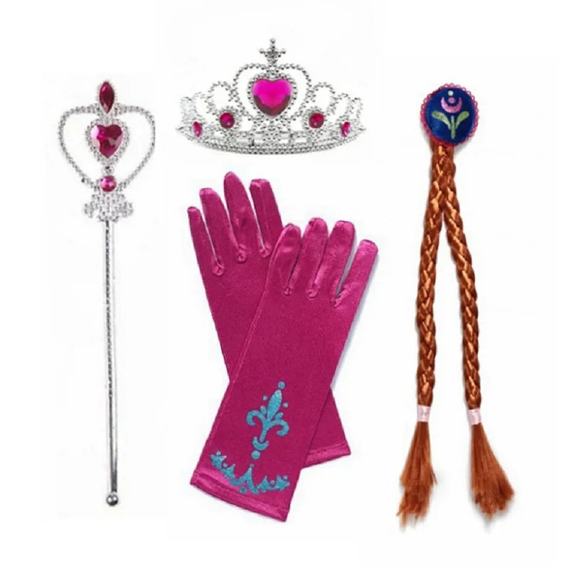 Princess Costume Girl Anna Dress 2 3 4 5 6 8 10 Years