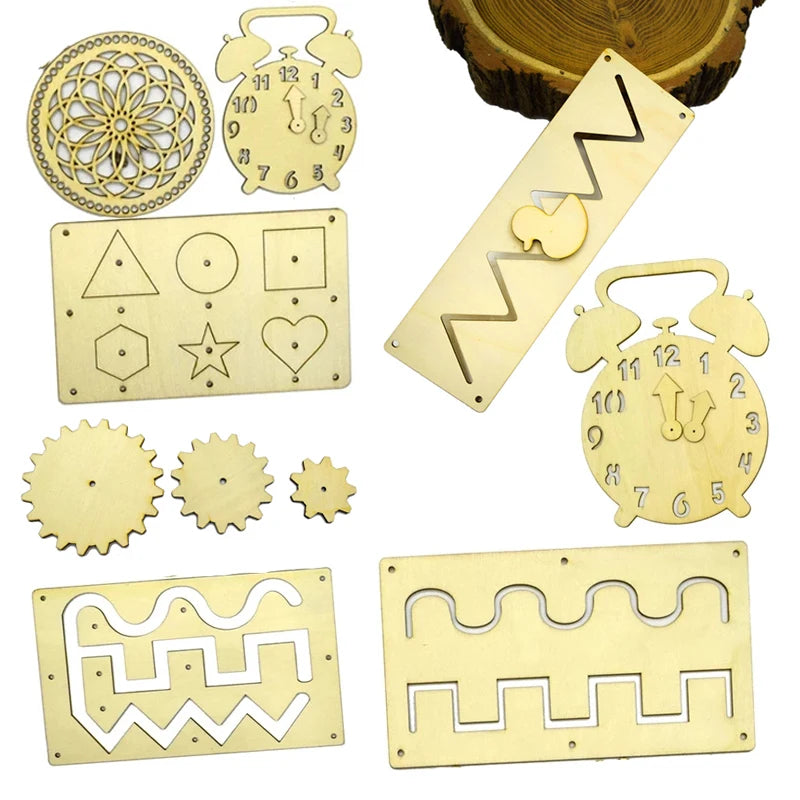 Kid Activity Busy Board Material Diy Accessories Montessori Teaching Aids Baby Busyboard Early Education Learning Skill Toy Part