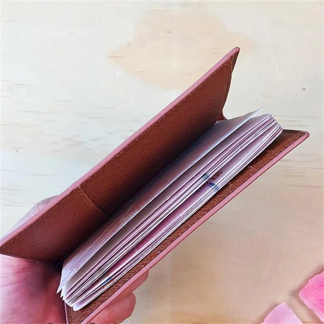 Sanrio MY Melody Passport Cover Girls Travel Passport Holder PU Leather Function Business Card Case For Women ID Card Holder