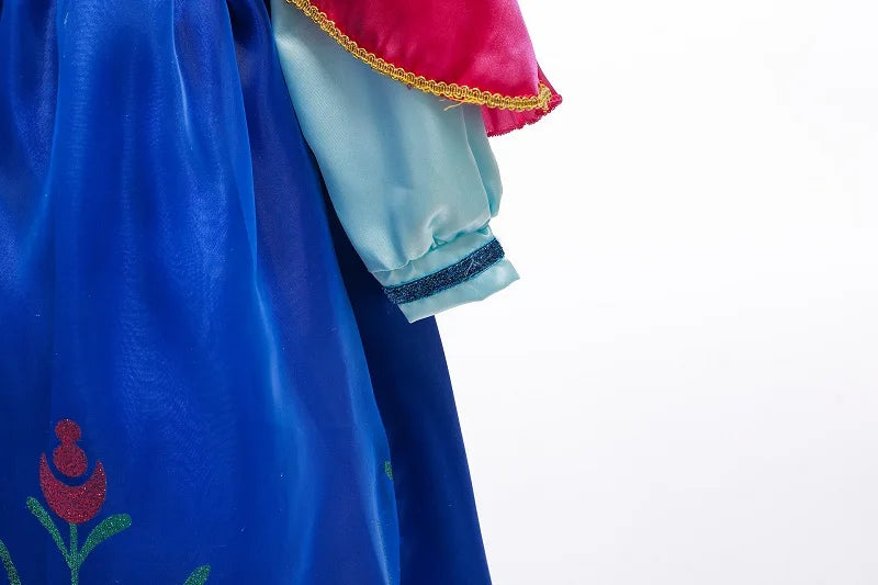Princess Costume Girl Anna Dress 2 3 4 5 6 8 10 Years