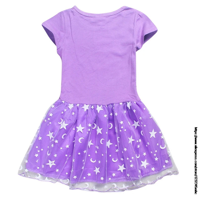 Girls Lilo And Stitch Dress Cotton Kids Dresses for Girls Party Clothes 3 To 10  Vestidos Toddler Costume Birthday Gift
