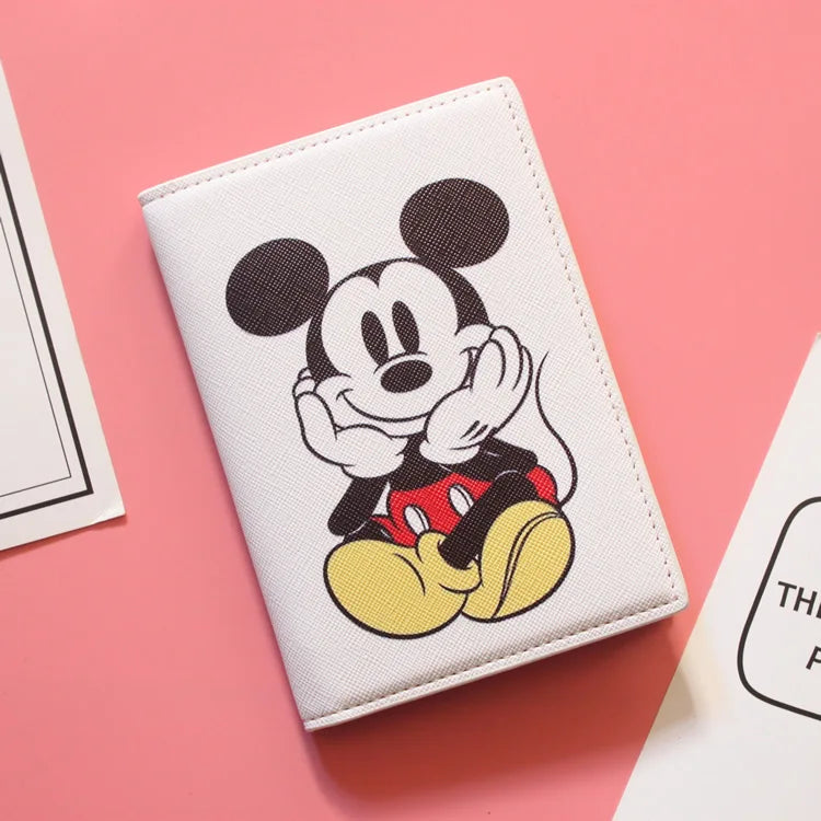 Lovely Minnie Passport Cover for Girls Travel Passport Case Leather Red Cute Passport Wallet Purse Kids Passport Holder