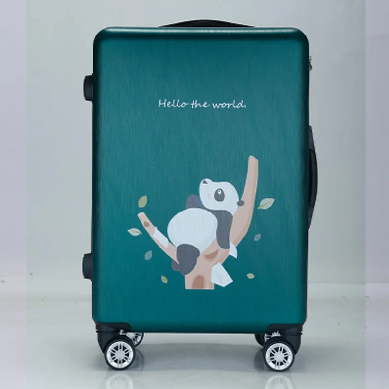 20"22"24"26"carry-on Suitcase with wheels Girl and kids pink lovely luggage travel bag trolley bags students red cute suitcases