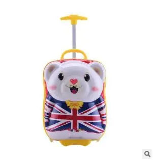 Kids travel suitcase Carry on Rolling suitcase for Boys Bear kids suitcase for travel luggage suitcase for girls  wheeled bags