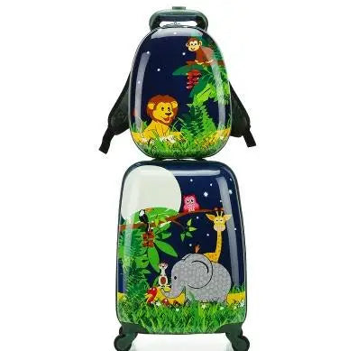 Kids Rolling Luggage Suitcase set 18 Inch kids Spinner Suitcase set travel trolley bags for girl  Suitcase trolley bag for boys