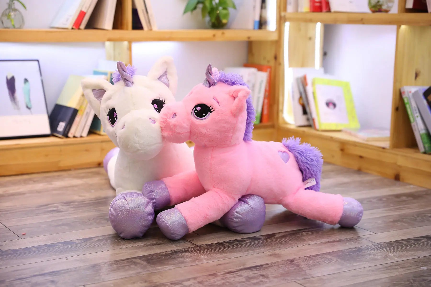 25-100CM Giant Size Unicorn Plush Toy Soft Stuffed Cartoon Unicorn Dolls Animal Horse High Quality Birthday Gift