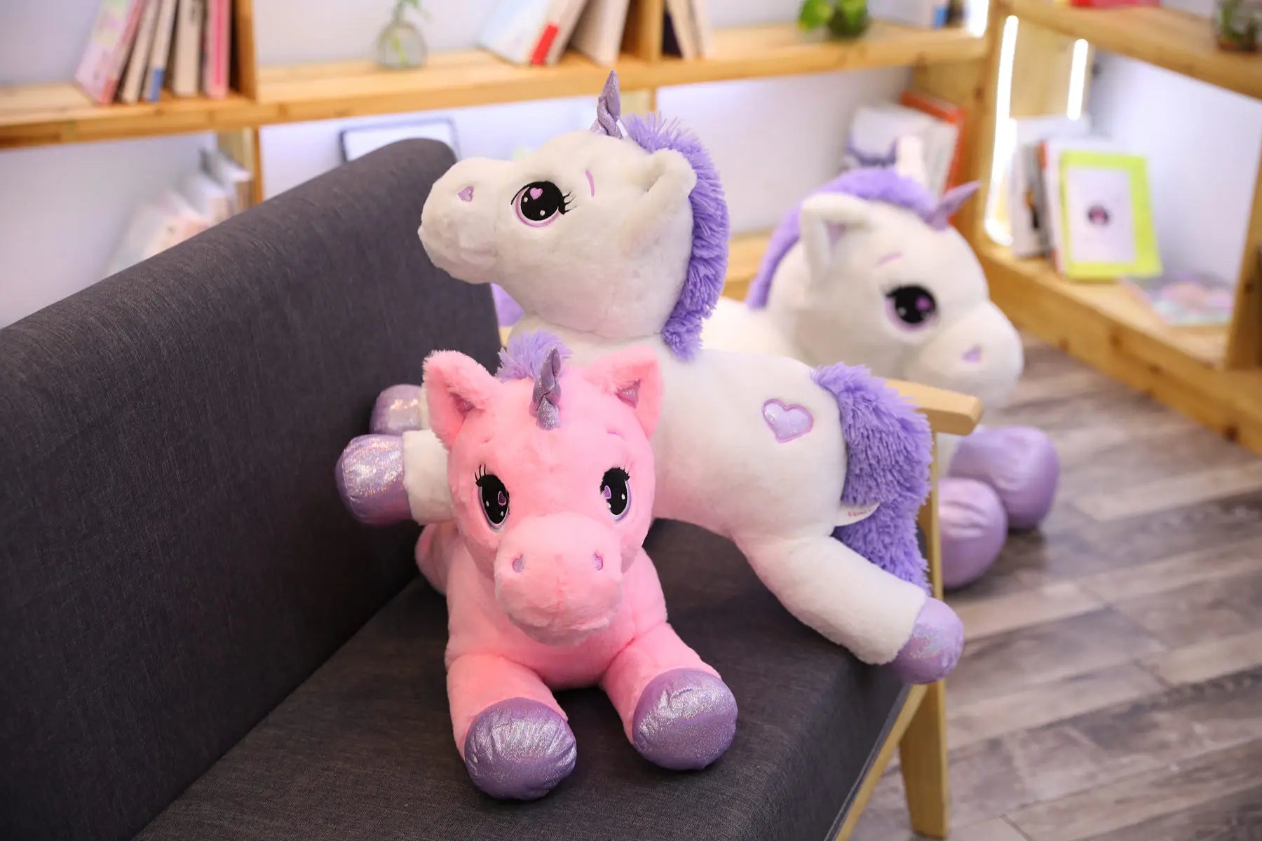 25-100CM Giant Size Unicorn Plush Toy Soft Stuffed Cartoon Unicorn Dolls Animal Horse High Quality Birthday Gift