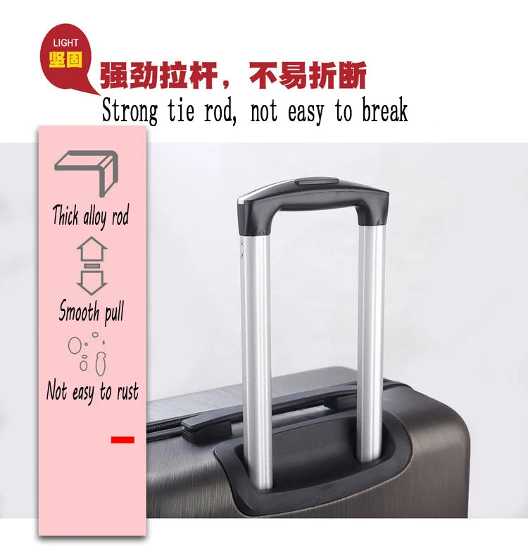 20"22"24"26"carry-on Suitcase with wheels Girl and kids pink lovely luggage travel bag trolley bags students red cute suitcases