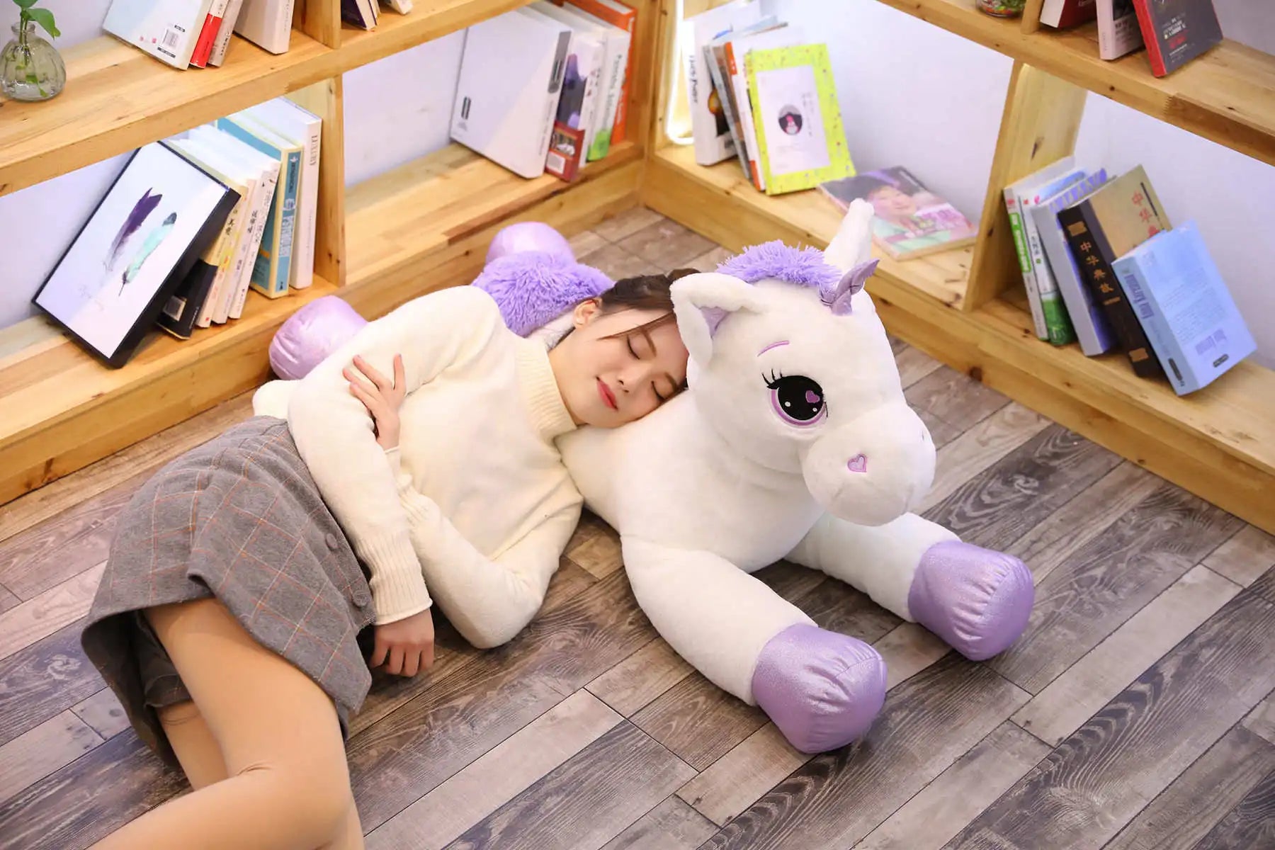 25-100CM Giant Size Unicorn Plush Toy Soft Stuffed Cartoon Unicorn Dolls Animal Horse High Quality Birthday Gift