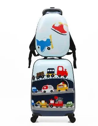 Kids Rolling Luggage Suitcase set 18 Inch kids Spinner Suitcase set travel trolley bags for girl  Suitcase trolley bag for boys
