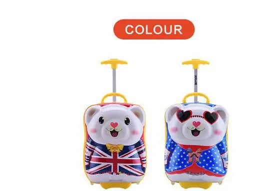 Kids travel suitcase Carry on Rolling suitcase for Boys Bear kids suitcase for travel luggage suitcase for girls  wheeled bags