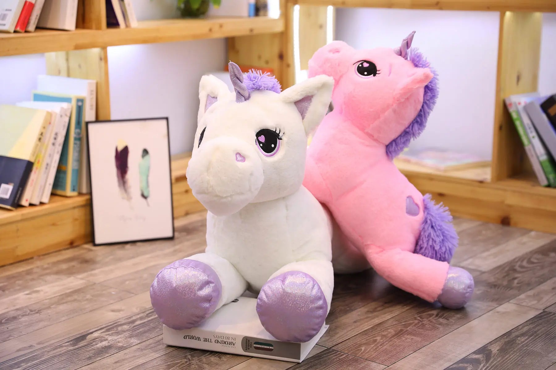 25-100CM Giant Size Unicorn Plush Toy Soft Stuffed Cartoon Unicorn Dolls Animal Horse High Quality Birthday Gift